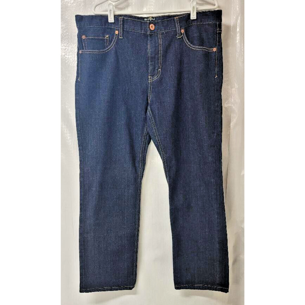 Denim Jeans "The Orignial Gasoline" 5 Pocket Straight Fit‎ Dark Blue - W38 x L29